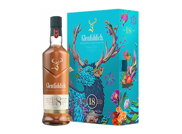 合川格兰菲迪回收格兰菲迪18年700ml春节礼盒装Glenfiddich苏格兰威士忌